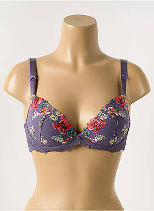 Sutien broderie sutien cupe întregi cu decolteu înalt violet LISE CHARMEL femeie