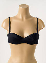 Sutien cu armatură top bentiță negru COTTON CLUB femme