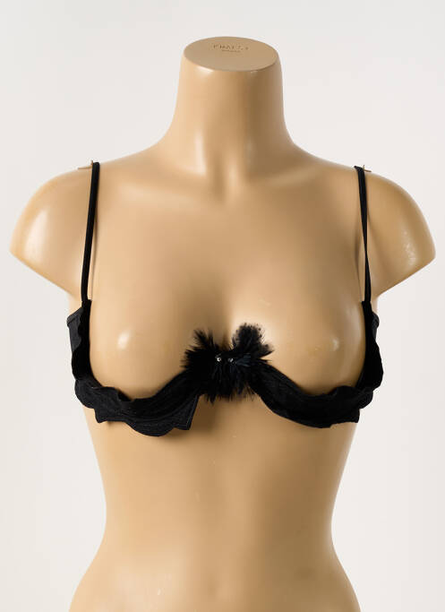 Sutien negru RCRESCENTINI BY COTTON BLUB femeie