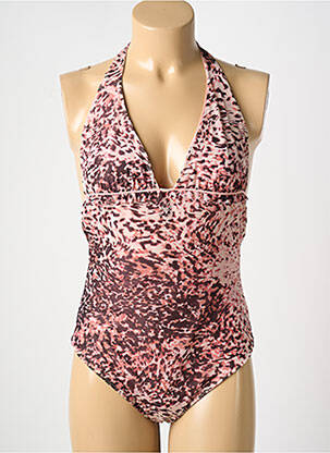 Costum de baie dintr-o singură piesă elasticitate top triunghiuri roz BLUMARINE femeie