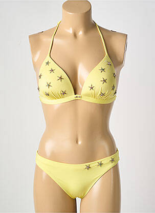 Costum de baie din două piese elasticitate top sutien modelat galben MARYAN MEHLHORN femeie