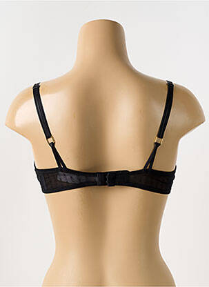Sutien efect material satinat sutien cupe întregi cu decolteu înalt negru CHANTELLE femeie