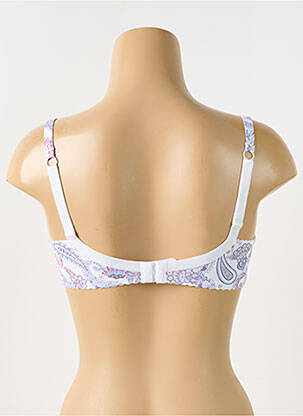 Sutien efect material satinat sutien cupe întregi cu decolteu înalt violet PIEGE femeie