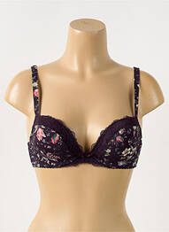 Sutien efect material satinat violet PIEGE femme