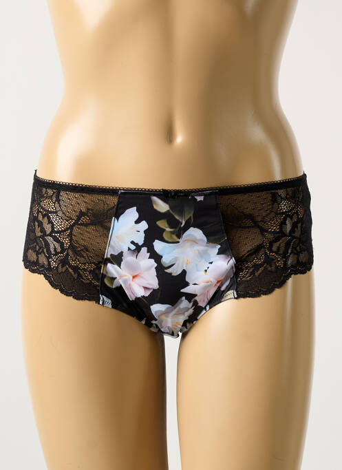 Shorty efect material satinat negru FANTASIE femme