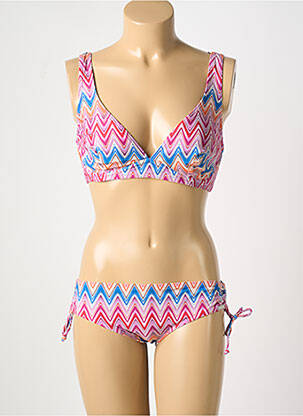 Costum de baie din două piese elasticitate roz SUNMARIN femeie