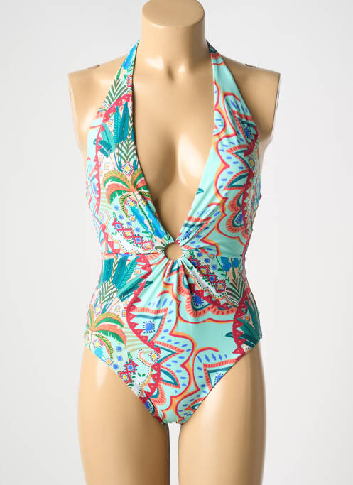 Costum de baie dintr-o singură piesă albastru OLYMPIA femeie