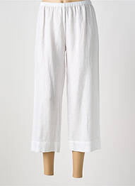 Pantalon 7/8 talie elastică mărime normală alb VIVIS femme