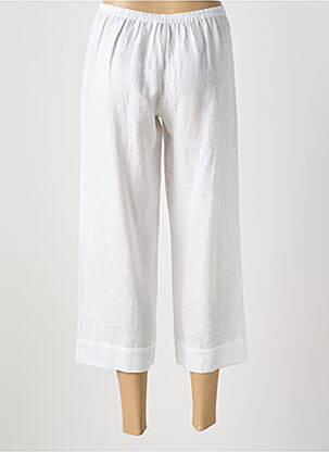 Pantalon 7/8 talie elastică mărime normală alb VIVIS femeie