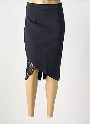 Fustă midi negru RCRESCENTINI BY COTTON BLUB femeie