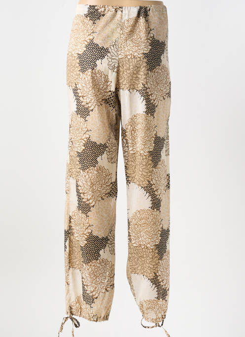 Pantalon larg bej MANUEL CANOVAS femeie