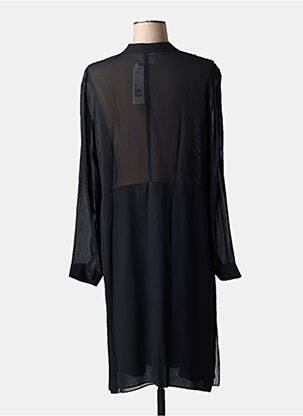 Rochie midi croială fluidă mâneci lungi negru MARYAN MEHLHORN femeie