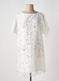Rochie de plajă mâneci scurte alb MARYAN MEHLHORN femme