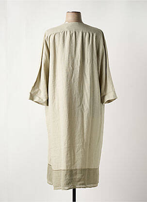 Rochie midi mâneci 3/4 mâneci 3/4 verde LIONELLA femeie