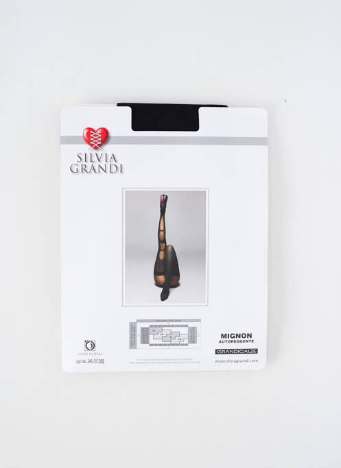 Colanți imprimeu fantezie negru SILVIA GRANDI femme