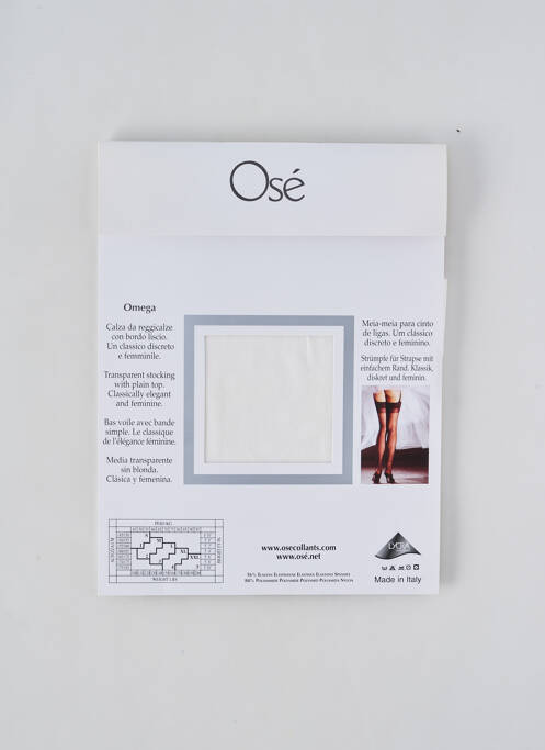 Colanți alb OSÉ femeie