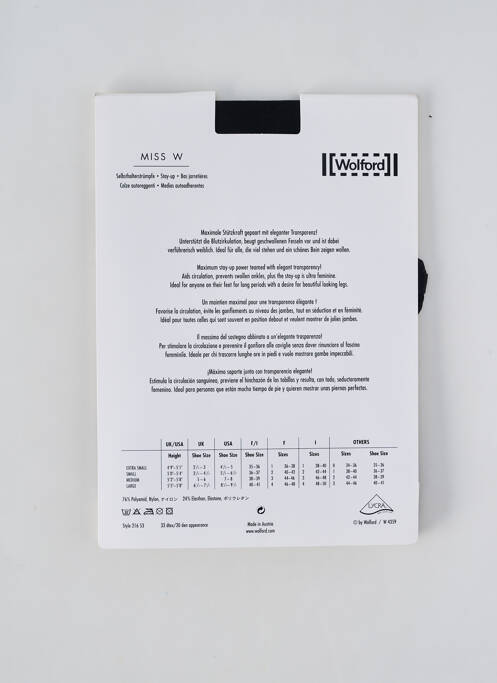 Colanți negru WOLFORD femeie