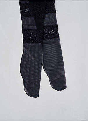 Colanți țesătură dantelă negru COTTON CLUB femme
