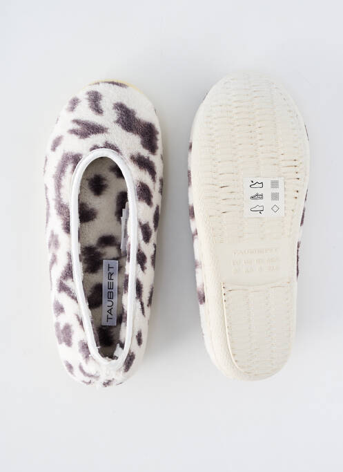 Papuci/Pantofi de casă alb TAUBERT femeie