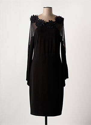 Rochie midi mâneci lungi mâneci lungi negru FRANK LYMAN femeie