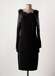 Rochie midi mâneci lungi mâneci lungi negru FRANK LYMAN femeie