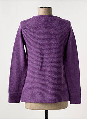 Vestă cu mâneci lungi guler rotund violet TINTA femeie