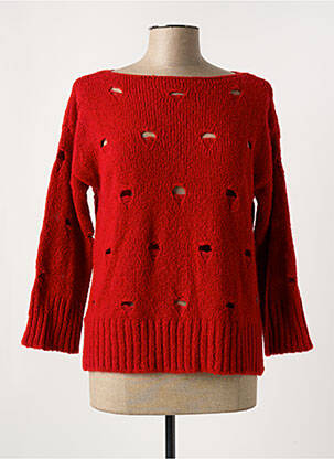 Pulover roșu SEE THE MOON femeie