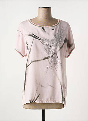 Tricou imprimeu fantezie mâneci scurte roz BETTY BARCLAY femeie
