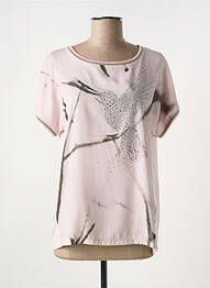 Tricou imprimeu fantezie mâneci scurte roz BETTY BARCLAY femme