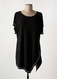Tunică mâneci scurte guler rotund negru JOSEPH RIBKOFF femme