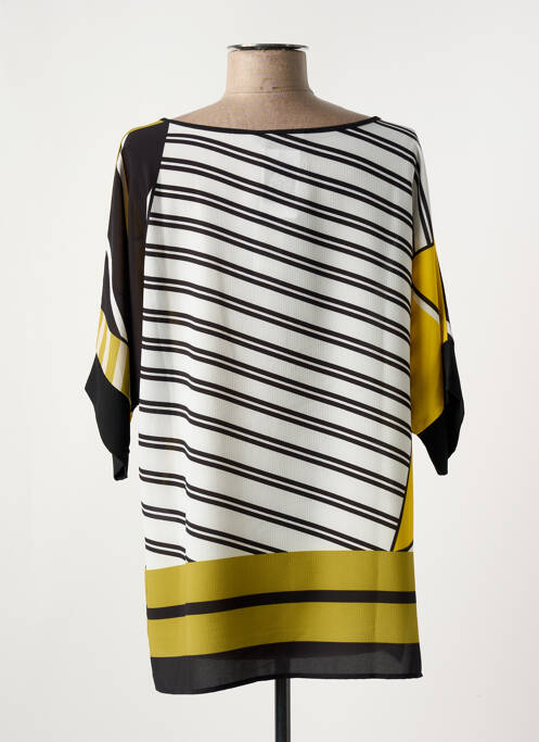 Tunică mâneci lungi țesătură crep galben TELMAIL femme