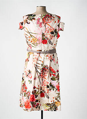Rochie midi imprimeu floral fără mâneci bej COMMA, femeie