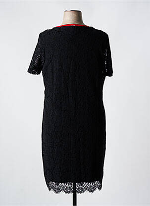 Rochie midi mâneci scurte mâneci scurte negru SAMOON femeie