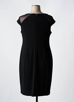 Rochie midi imprimeu fantezie mâneci scurte negru JOSEPH RIBKOFF femeie