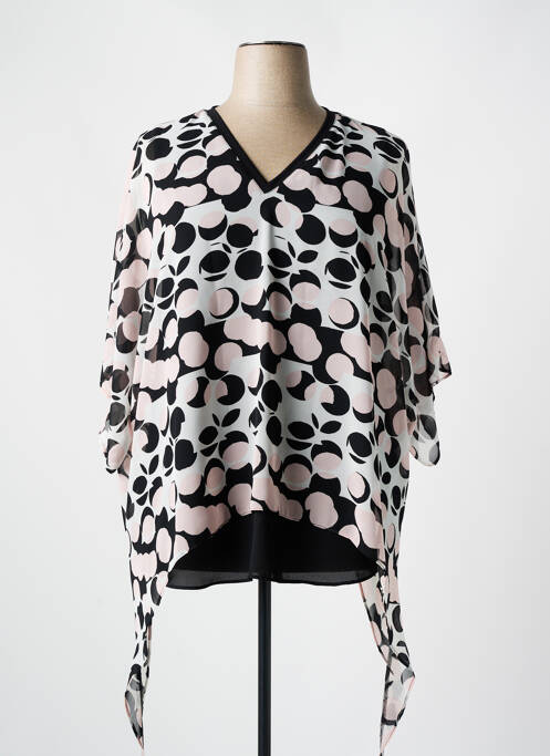 Tunică mâneci lungi imprimeu fantezie negru JOSEPH RIBKOFF femme