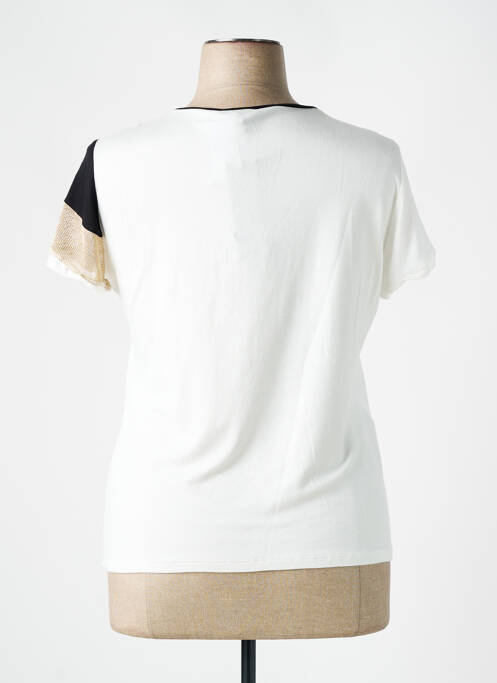 Tricou serigrafie mâneci scurte alb PAZ TORRAS femme