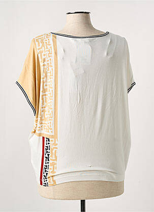 Tricou imprimeu fantezie mâneci scurte bej GERRY WEBER femeie