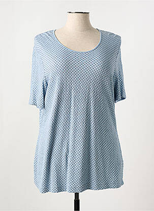 Tricou elasticitate mâneci scurte albastru GERRY WEBER femeie