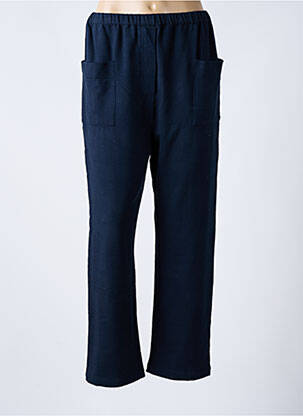 Pantalon drept talie elastică mărime normală albastru RHUM RAISIN femeie