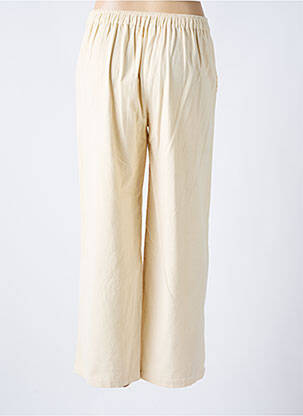 Pantalon larg mărime normală mărime normală bej ORIENTIQUE NATURALLY femeie