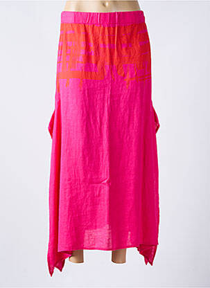 Fustă lungă roz KEDZIOREK femeie