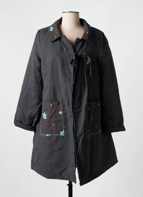 Palton lung gri RHUM RAISIN femeie