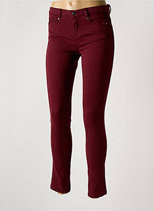 Pantalon slim elasticitate mărime normală roșu CARLA KOPS femeie