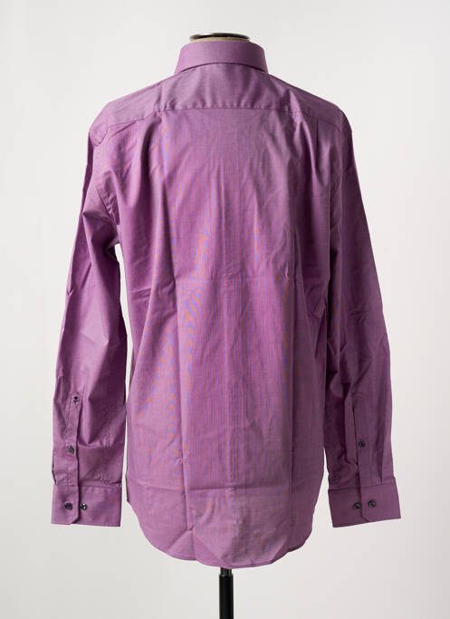 Cămașă cu mâneci lungi violet SEIDEN STICKER bărbat