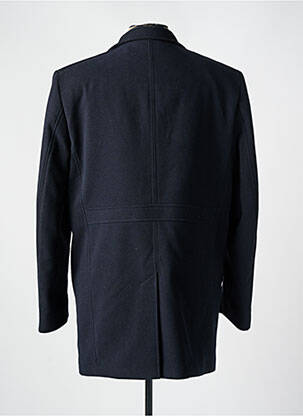 Palton lung croială dreaptă fără glugă negru S4 JACKETS bărbat