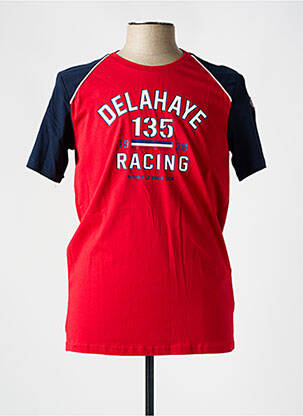 Tricou roșu DELAHAYE bărbat
