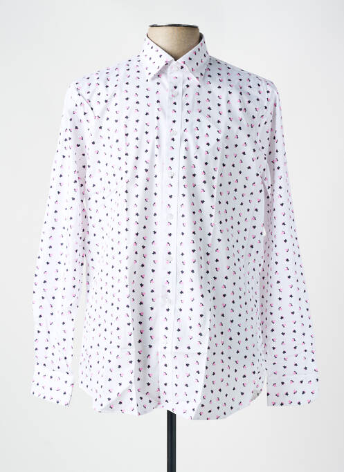 Cămașă cu mâneci lungi alb SEIDEN STICKER bărbat