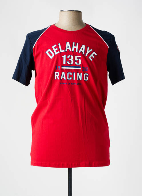 Tricou roșu DELAHAYE bărbat