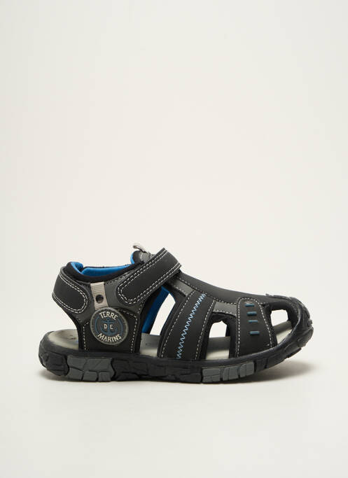 Sandale/Pantofi decupați negru TERRE DE MARINS băiat