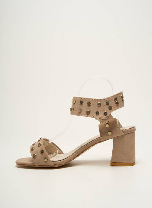 Sandale/Pantofi decupați bej CASSIS femeie